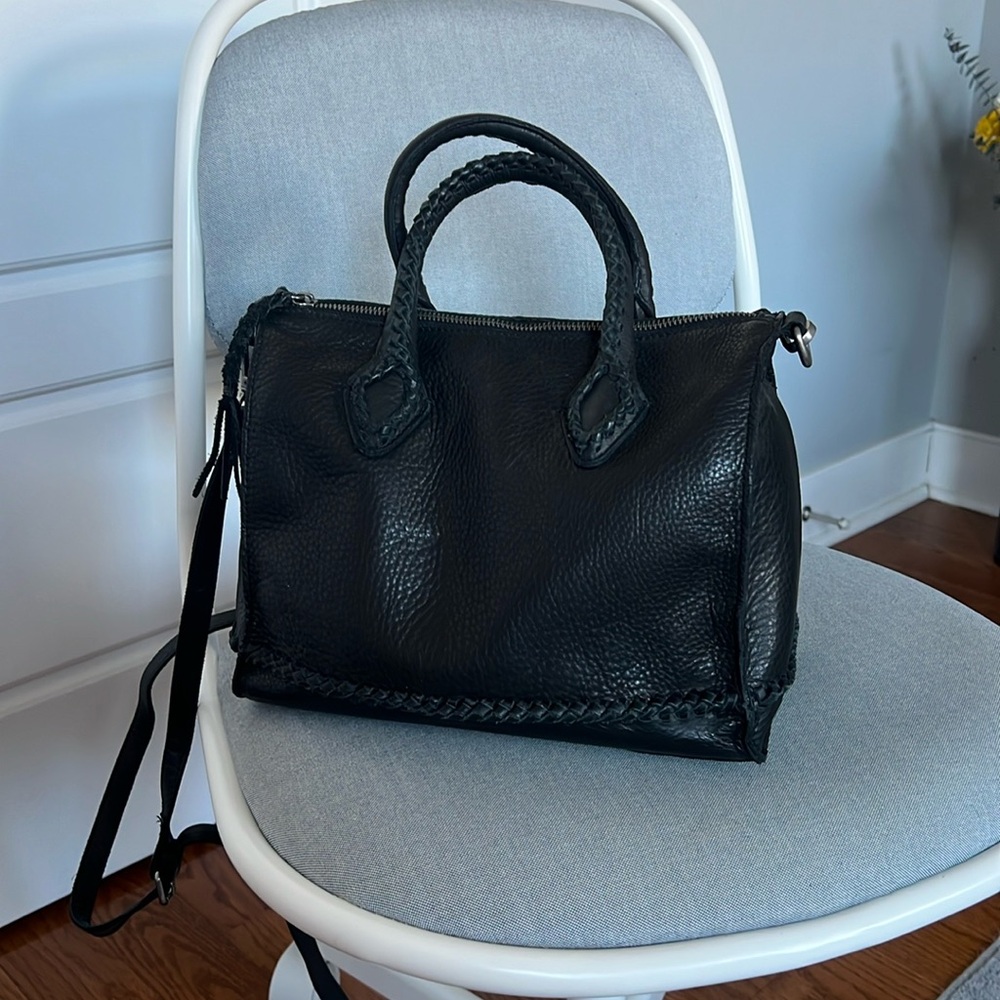 LUCKY BRAND Braided Leather Mini Satchel